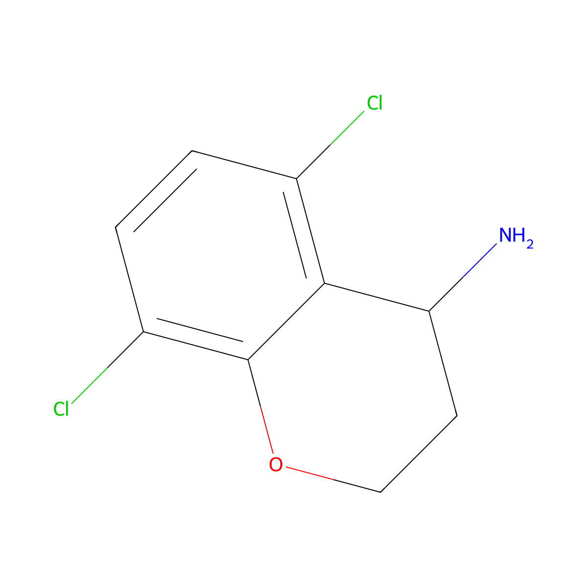 5,8-Dichlorochroman-4-amine molecular structure, CAS 1094253-96-9