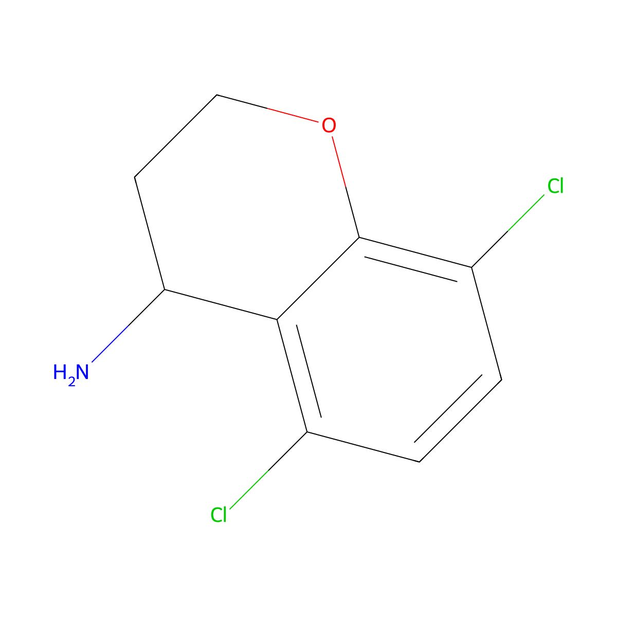 5,8-Dichlorochroman-4-amine molecular structure, CAS 1094253-96-9