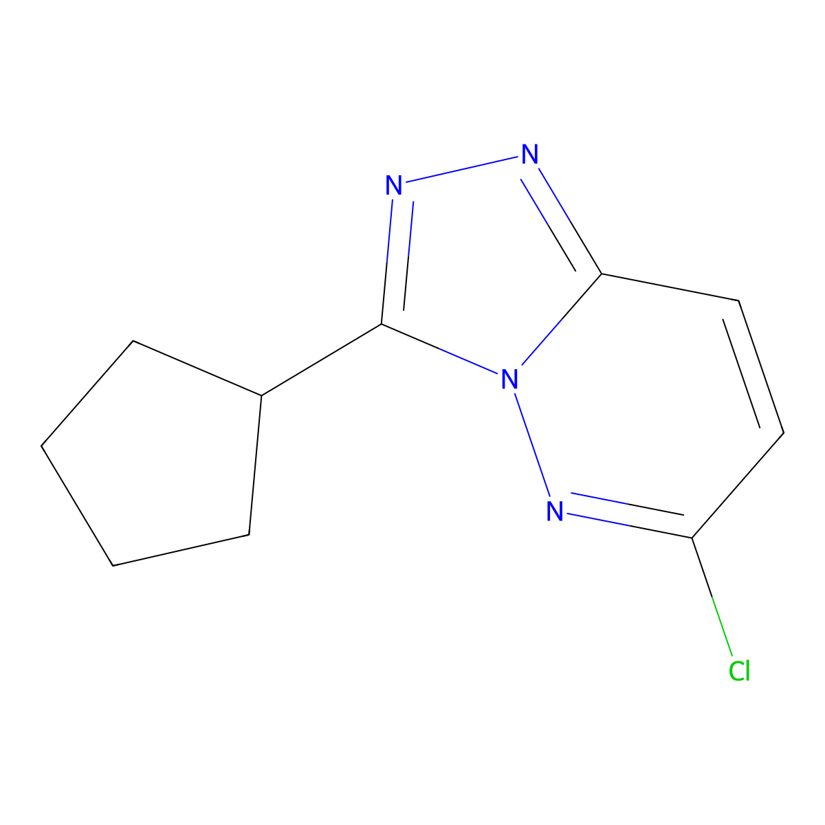 6-Chloro-3-cyclopentyl-[1,2,4]triazolo[4,3-B]pyridazine molecular structure, CAS 1094260-24-8