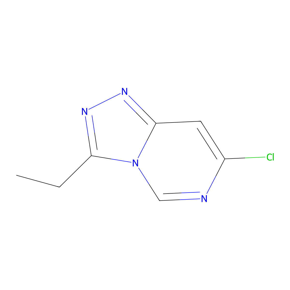 7-Chloro-3-ethyl-[1,2,4]triazolo[4,3-c]pyrimidine molecular structure, CAS 1094260-61-3