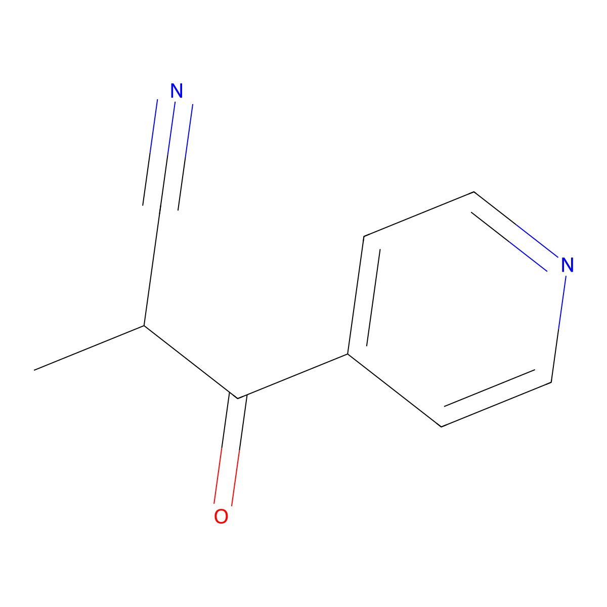 2-Methyl-3-oxo-3-(pyridin-4-YL)propanenitrile molecular structure, CAS 1094267-19-2