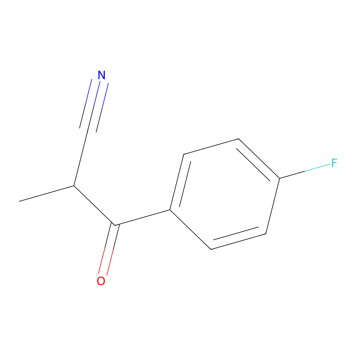 3-(4-Fluorophenyl)-2-methyl-3-oxopropanenitrile molecular structure, CAS 1094267-29-4