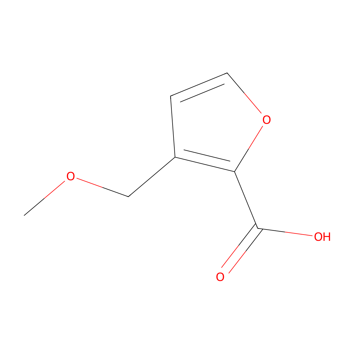 3-(Methoxymethyl)furan-2-carboxylic acid molecular structure, CAS 1094269-22-3