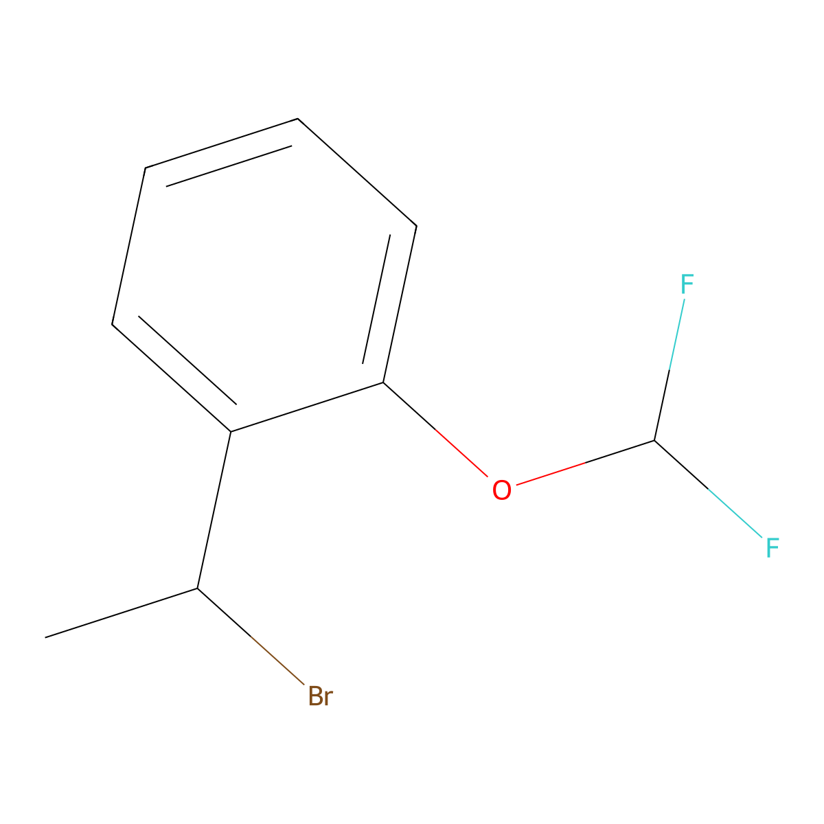 1-(1-Bromoethyl)-2-(difluoromethoxy)benzene molecular structure, CAS 1094272-74-8