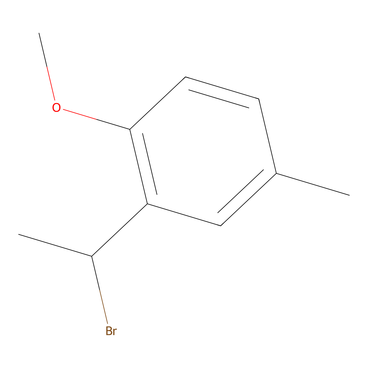 2-(1-Bromoethyl)-1-methoxy-4-methylbenzene molecular structure, CAS 1094272-75-9