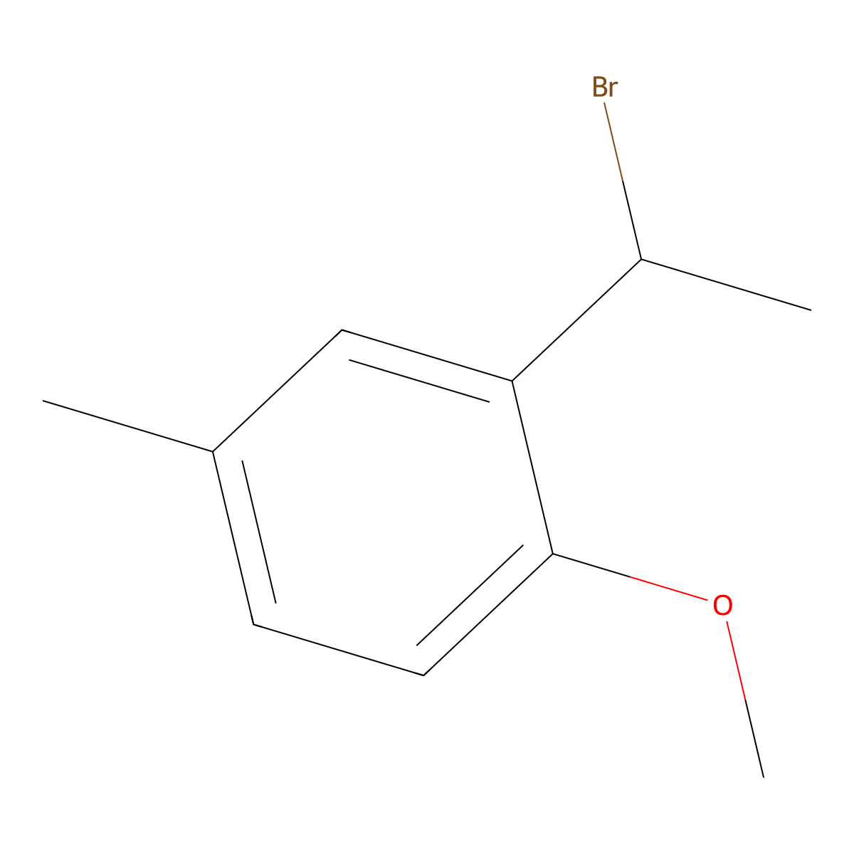 2-(1-Bromoethyl)-1-methoxy-4-methylbenzene molecular structure, CAS 1094272-75-9