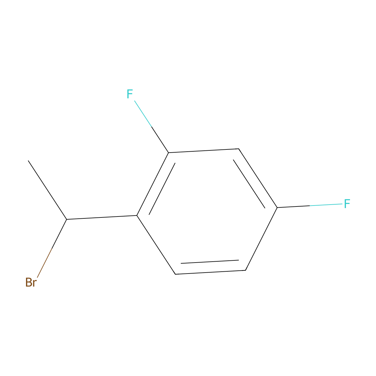 1-(1-Bromoethyl)-2,4-difluorobenzene molecular structure, CAS 1094272-78-2