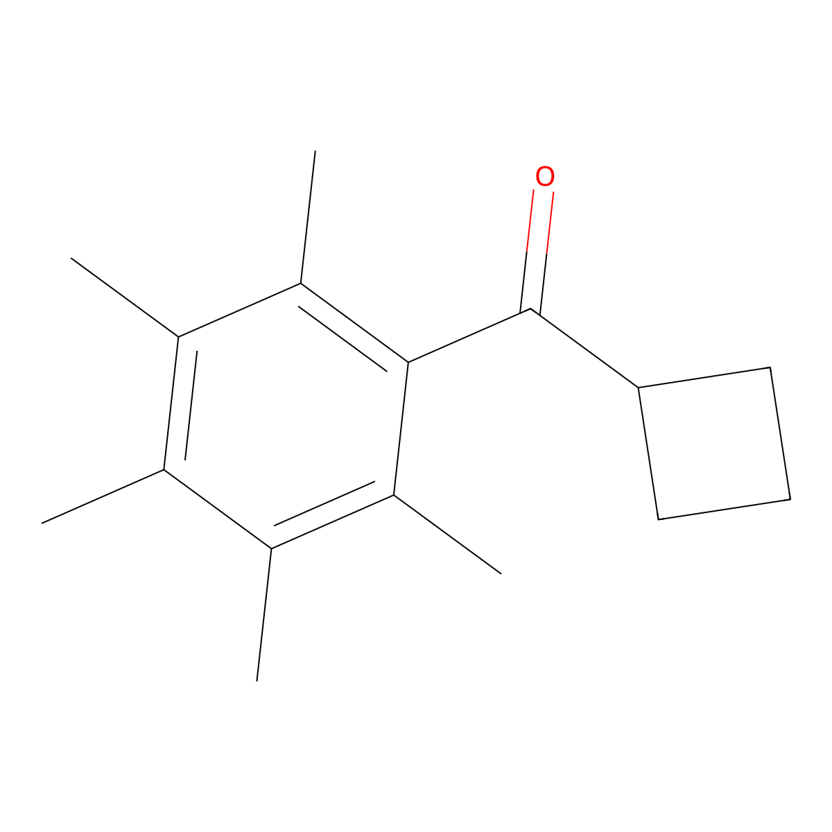 Cyclobutyl(2,3,4,5,6-pentamethylphenyl)methanone molecular structure, CAS 1094275-50-9
