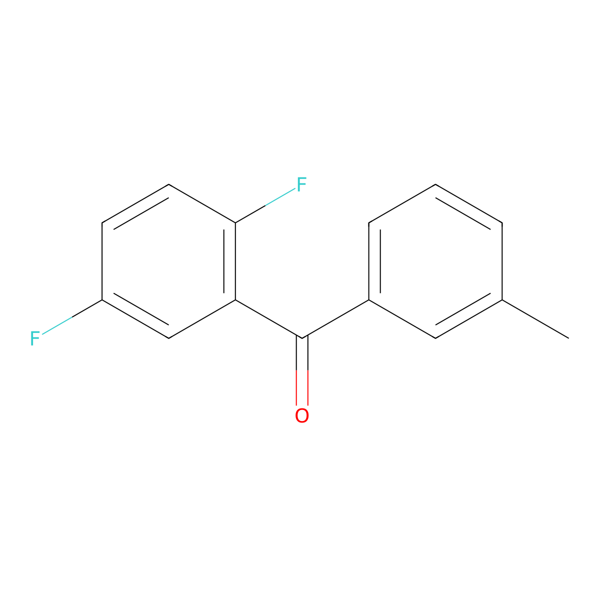 Methanone, (2,5-difluorophenyl)(3-methylphenyl)- molecular structure, CAS 1094280-26-8