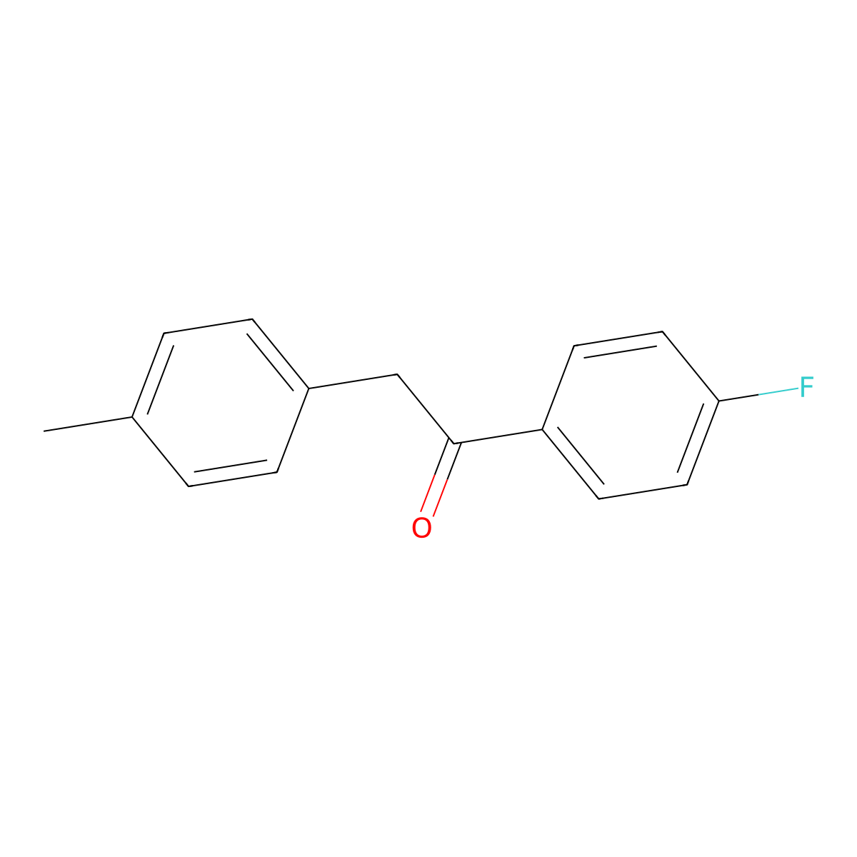1-(4-Fluorophenyl)-2-p-tolylethanone molecular structure, CAS 1094280-49-5