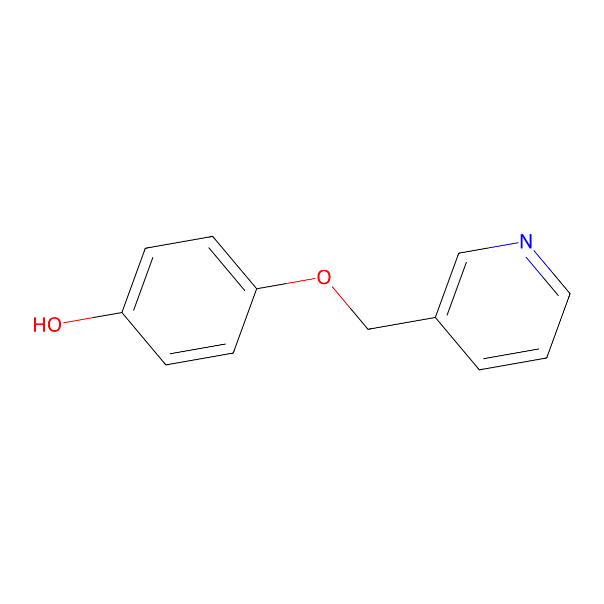 4-((Pyridin-3-yl)methoxy)phenol molecular structure, CAS 1094283-57-4