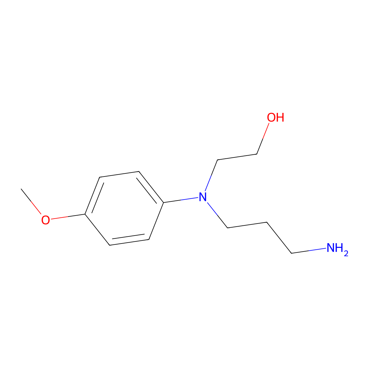 2-[(3-Aminopropyl)(4-methoxyphenyl)amino]ethan-1-ol molecular structure, CAS 1094288-09-1