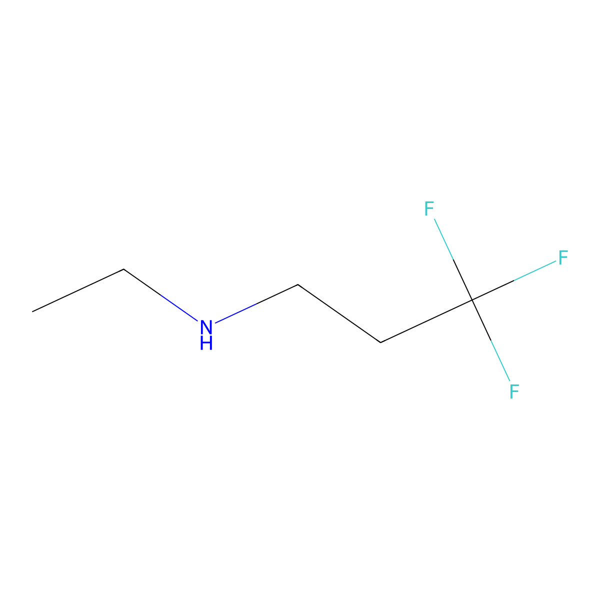 Ethyl(3,3,3-trifluoropropyl)amine molecular structure, CAS 1094291-87-8