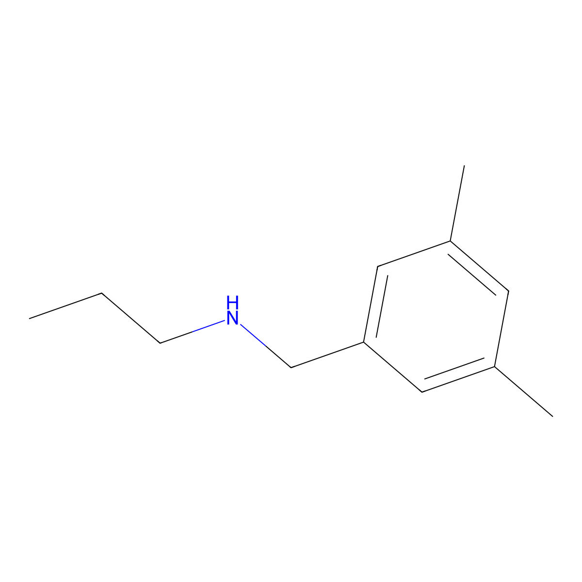 [(3,5-Dimethylphenyl)methyl](propyl)amine molecular structure, CAS 1094291-91-4