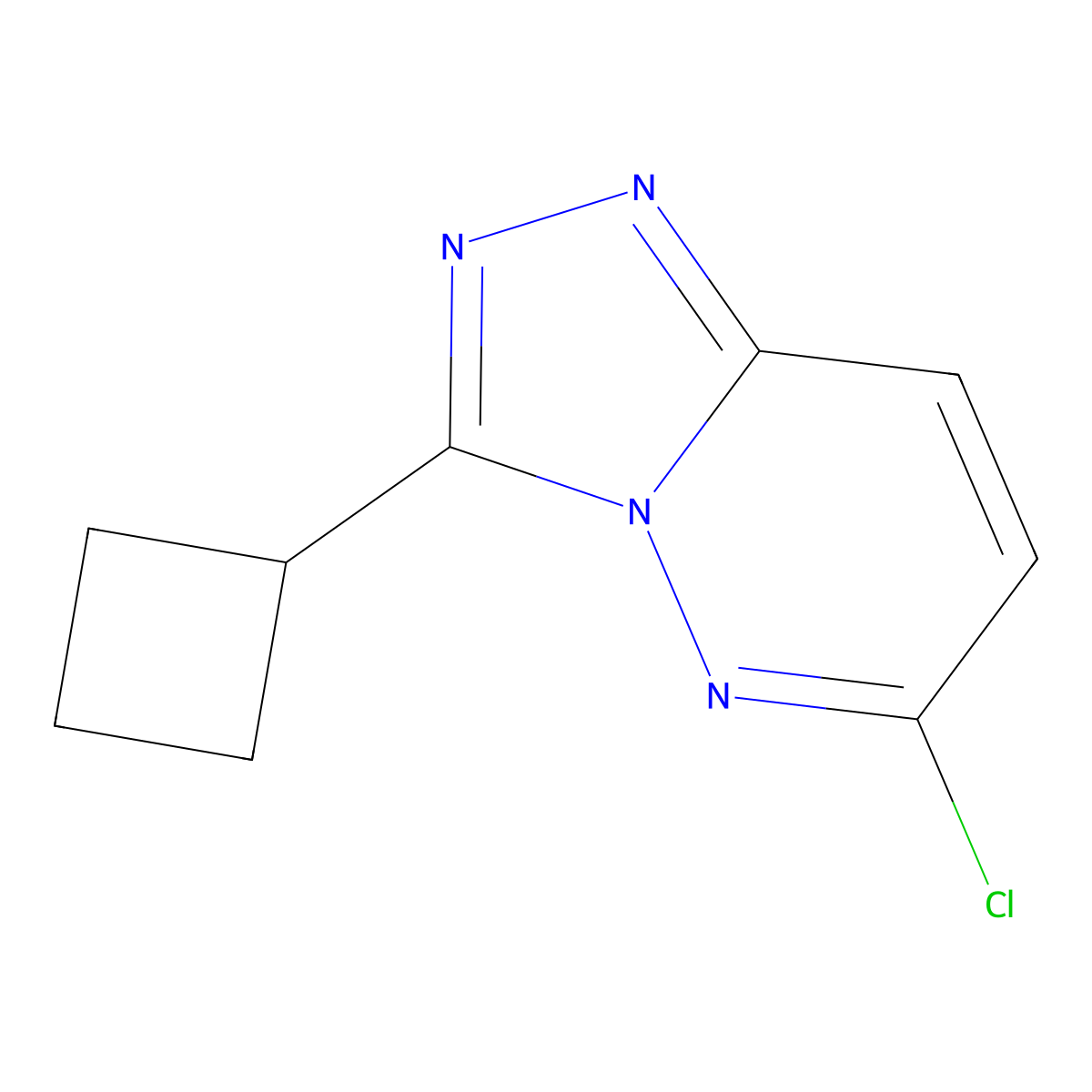 6-Chloro-3-cyclobutyl-[1,2,4]triazolo[4,3-B]pyridazine molecular structure, CAS 1094292-72-4
