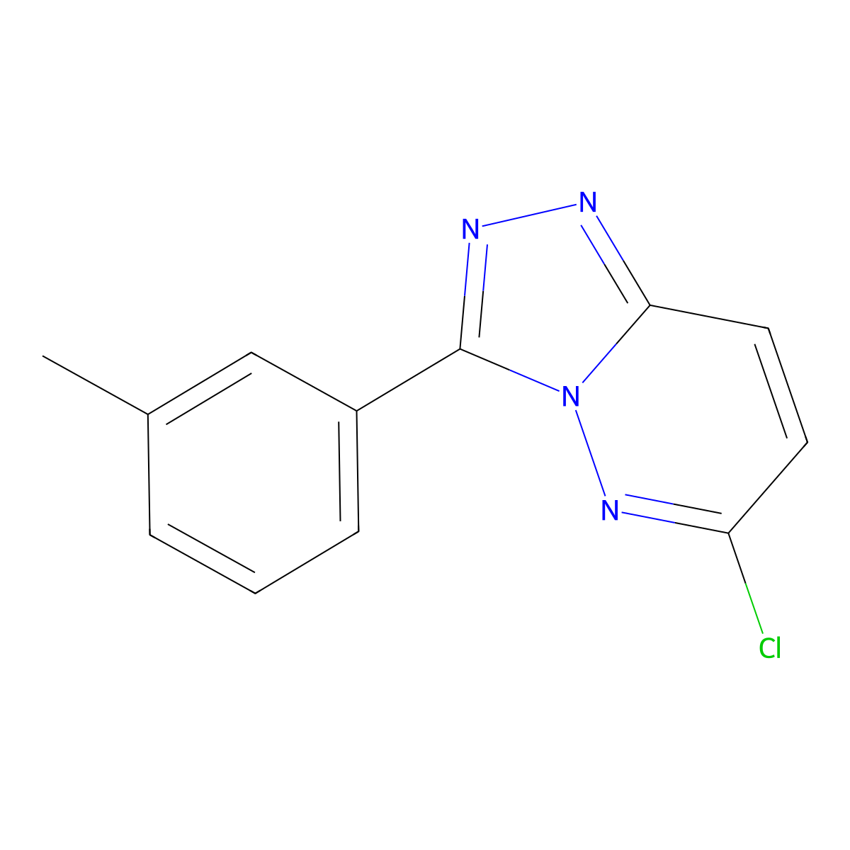 6-Chloro-3-(3-methylphenyl)[1,2,4]triazolo[4,3-b]pyridazine molecular structure, CAS 1094292-83-7