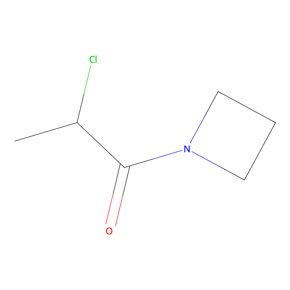 1-(Azetidin-1-yl)-2-chloropropan-1-one molecular structure, CAS 1094294-06-0