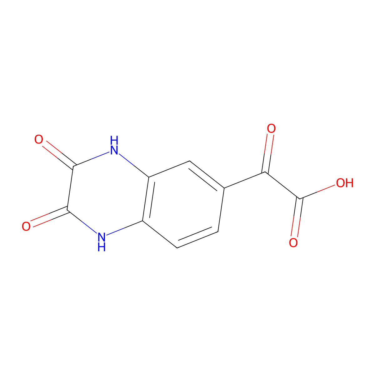 2-(2,3-Dioxo-1,2,3,4-tetrahydroquinoxalin-6-yl)-2-oxoacetic acid molecular structure, CAS 1094294-14-0