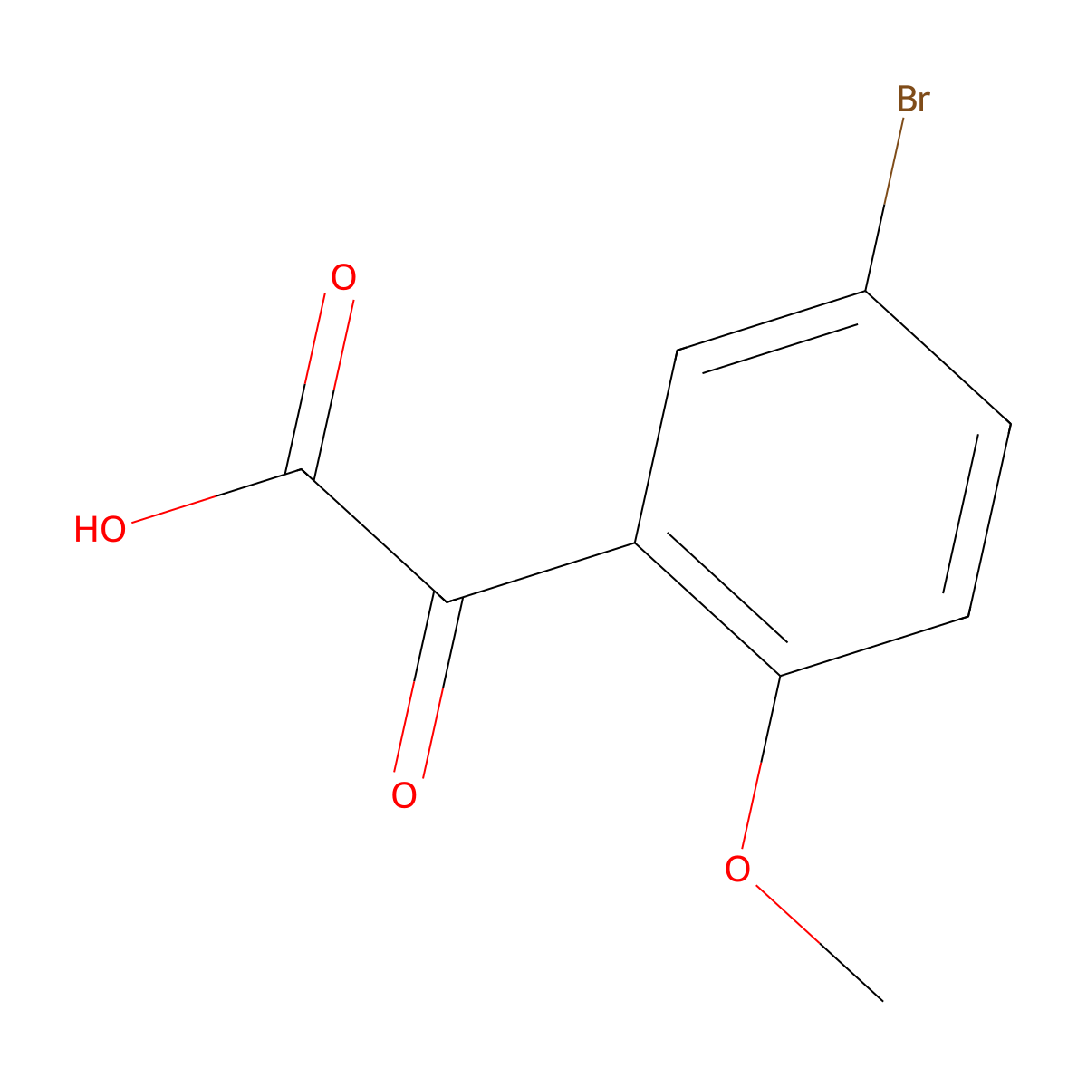 2-(5-Bromo-2-methoxyphenyl)-2-oxoacetic acid molecular structure, CAS 1094294-15-1
