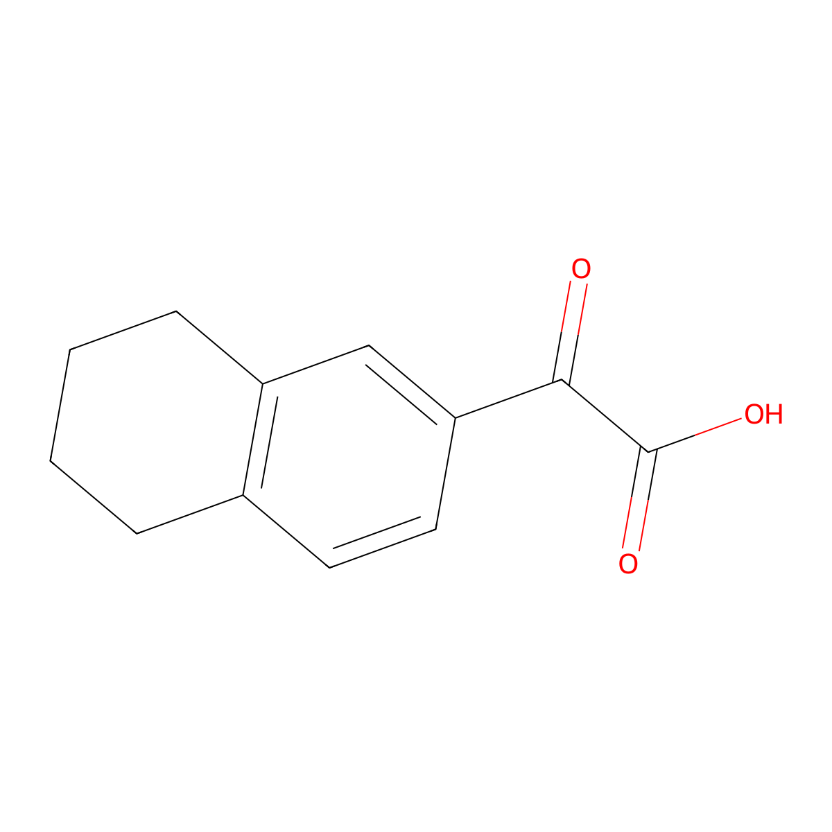 2-Oxo-2-(5,6,7,8-tetrahydronaphthalen-2-yl)acetic acid molecular structure, CAS 1094294-18-4