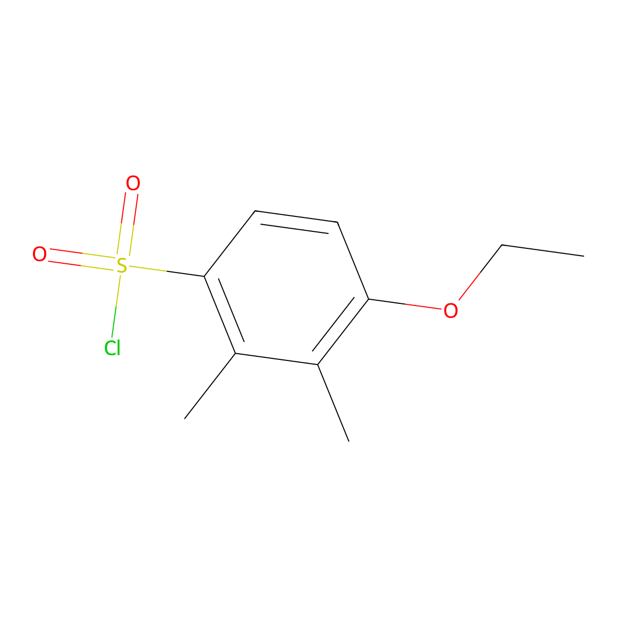 4-Ethoxy-2,3-dimethylbenzene-1-sulfonyl chloride molecular structure, CAS 1094296-27-1