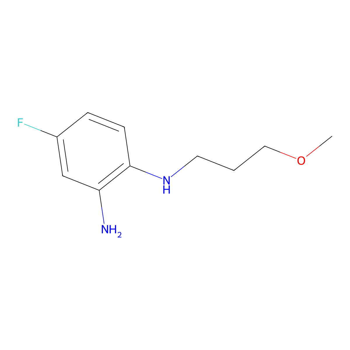 4-Fluoro-N1-(3-methoxypropyl)benzene-1,2-diamine molecular structure, CAS 1094299-29-2