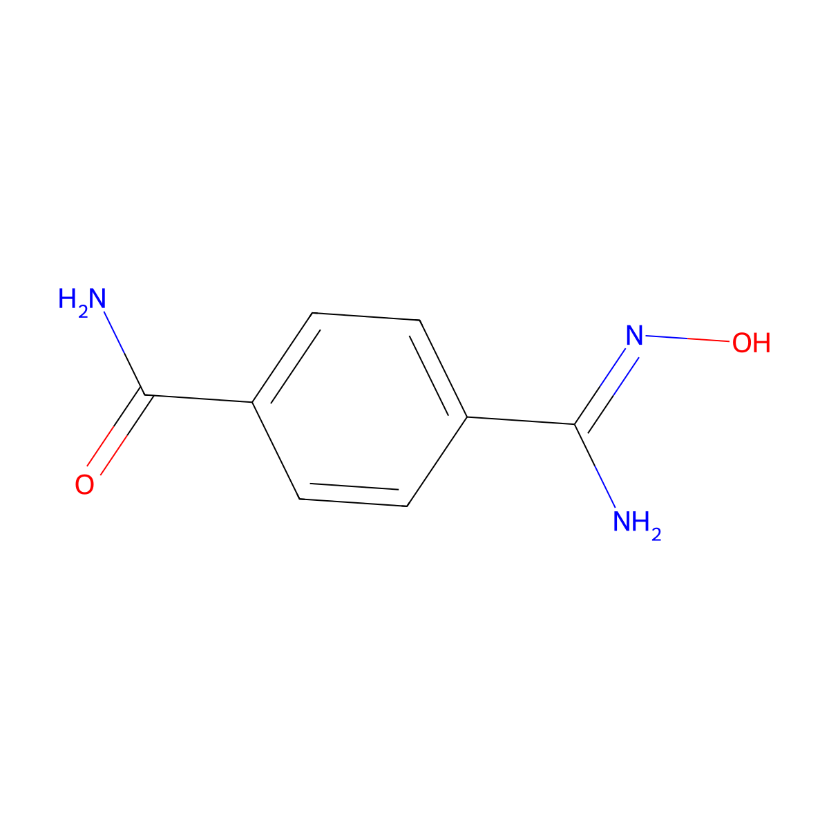 4-(-N'-hydroxycarbamimidoyl)benzamide molecular structure, CAS 1094300-17-0
