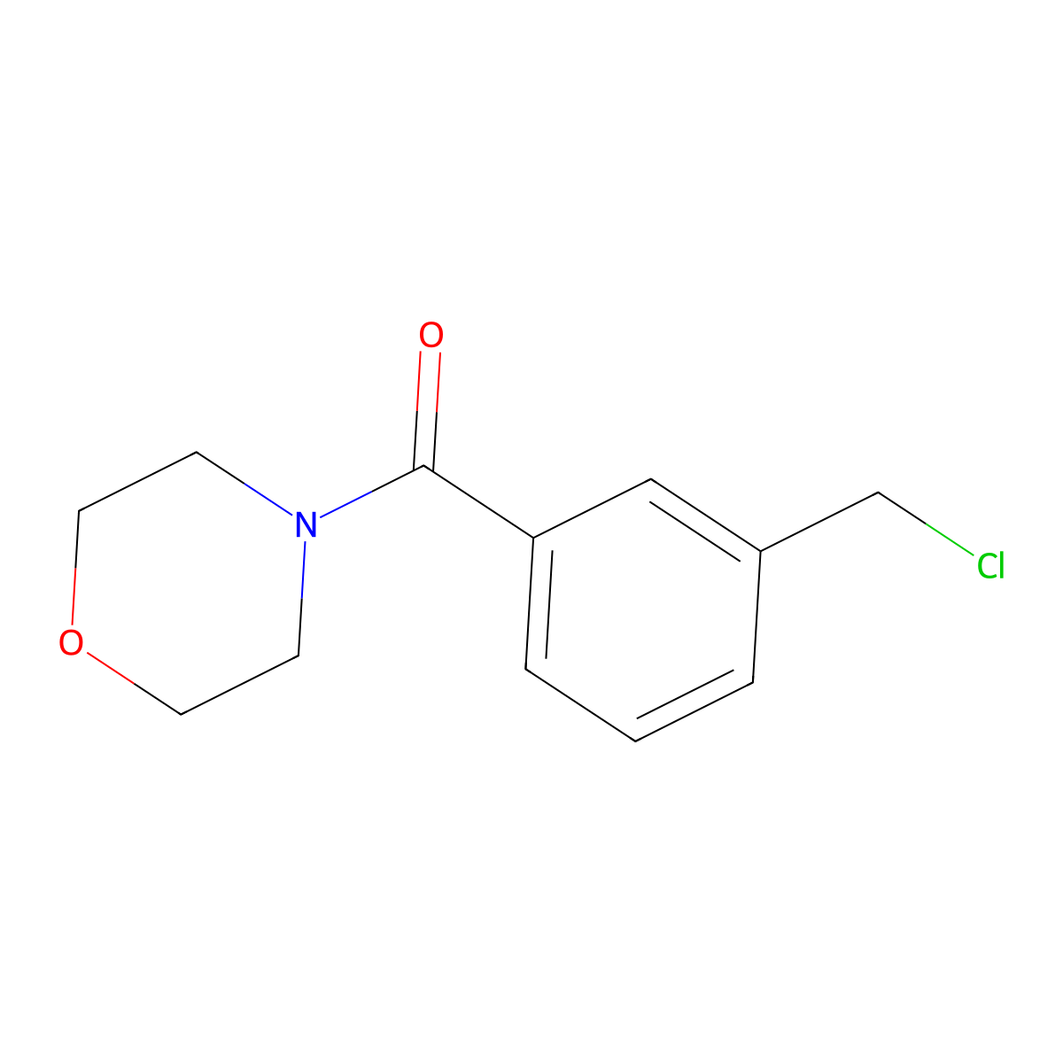 (3-(Chloromethyl)phenyl)(morpholino)methanone molecular structure, CAS 1094300-44-3