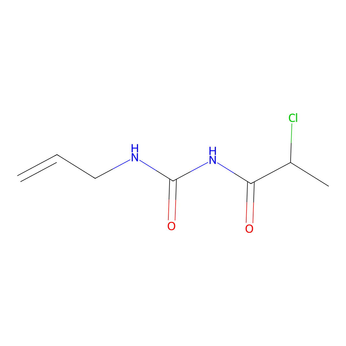 1-(2-Chloropropanoyl)-3-(prop-2-en-1-yl)urea molecular structure, CAS 1094302-21-2