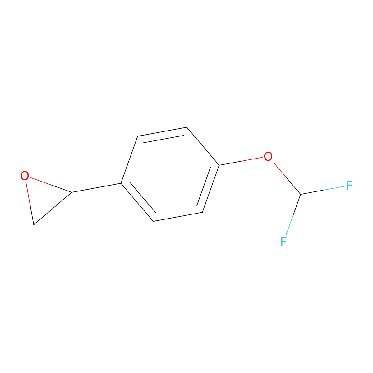 2-[4-(Difluoromethoxy)phenyl]oxirane molecular structure, CAS 1094302-44-9