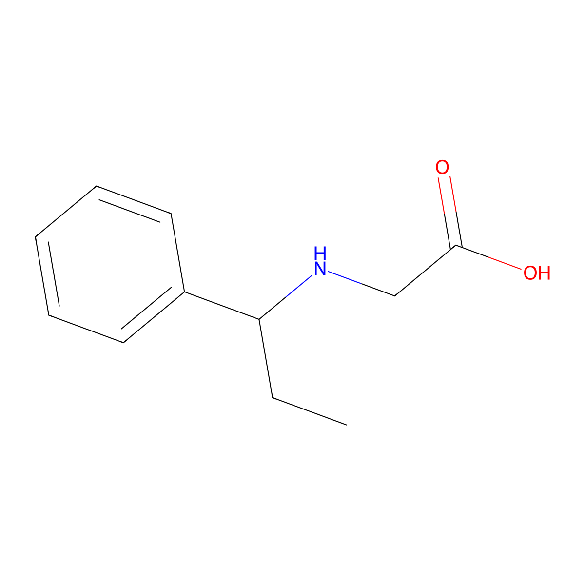 (1-Phenyl-propylamino)-acetic acid molecular structure, CAS 1094304-94-5