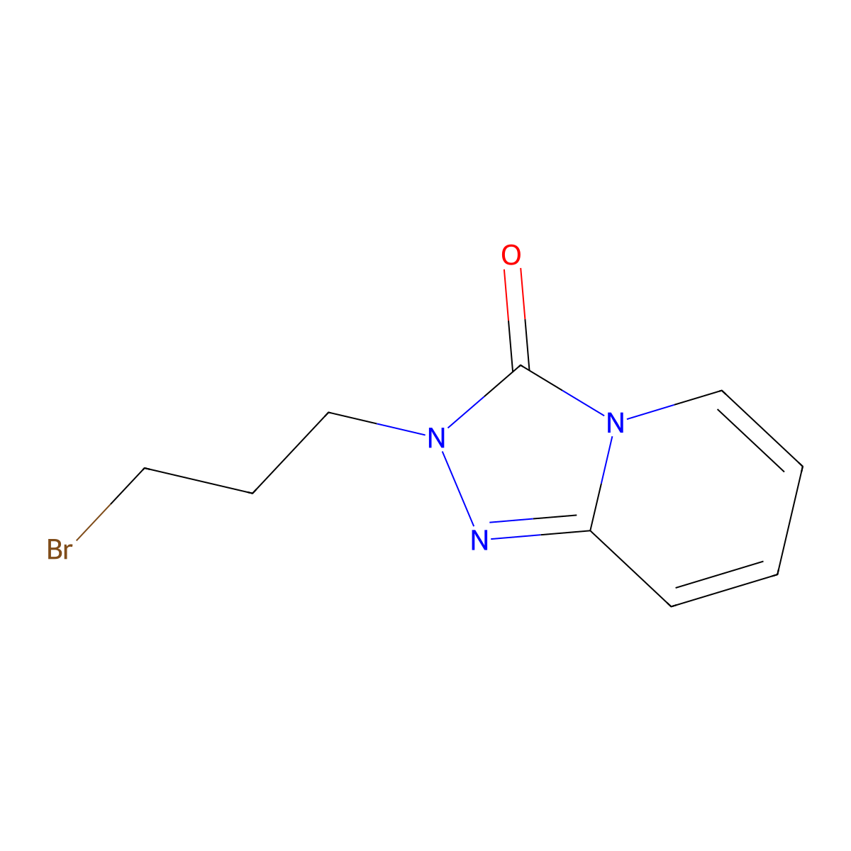 2-(3-Bromopropyl)-1,2,4-triazolo-pyridin-3-one molecular structure, CAS 1094305-62-0