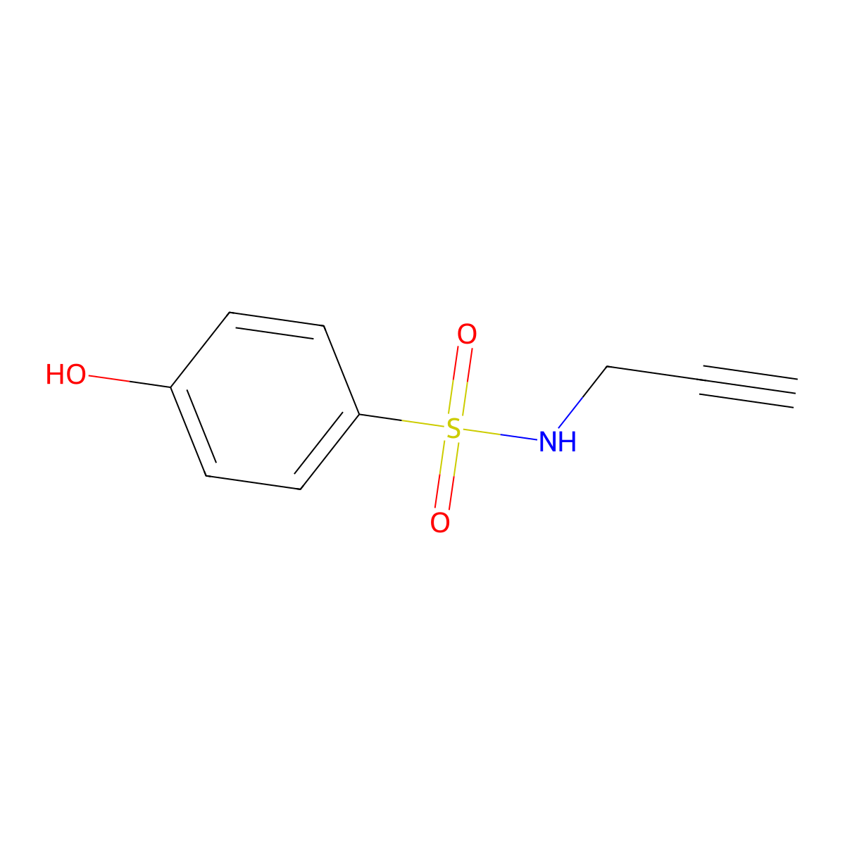 4-hydroxy-N-(prop-2-yn-1-yl)benzene-1-sulfonamide molecular structure, CAS 1094305-75-5
