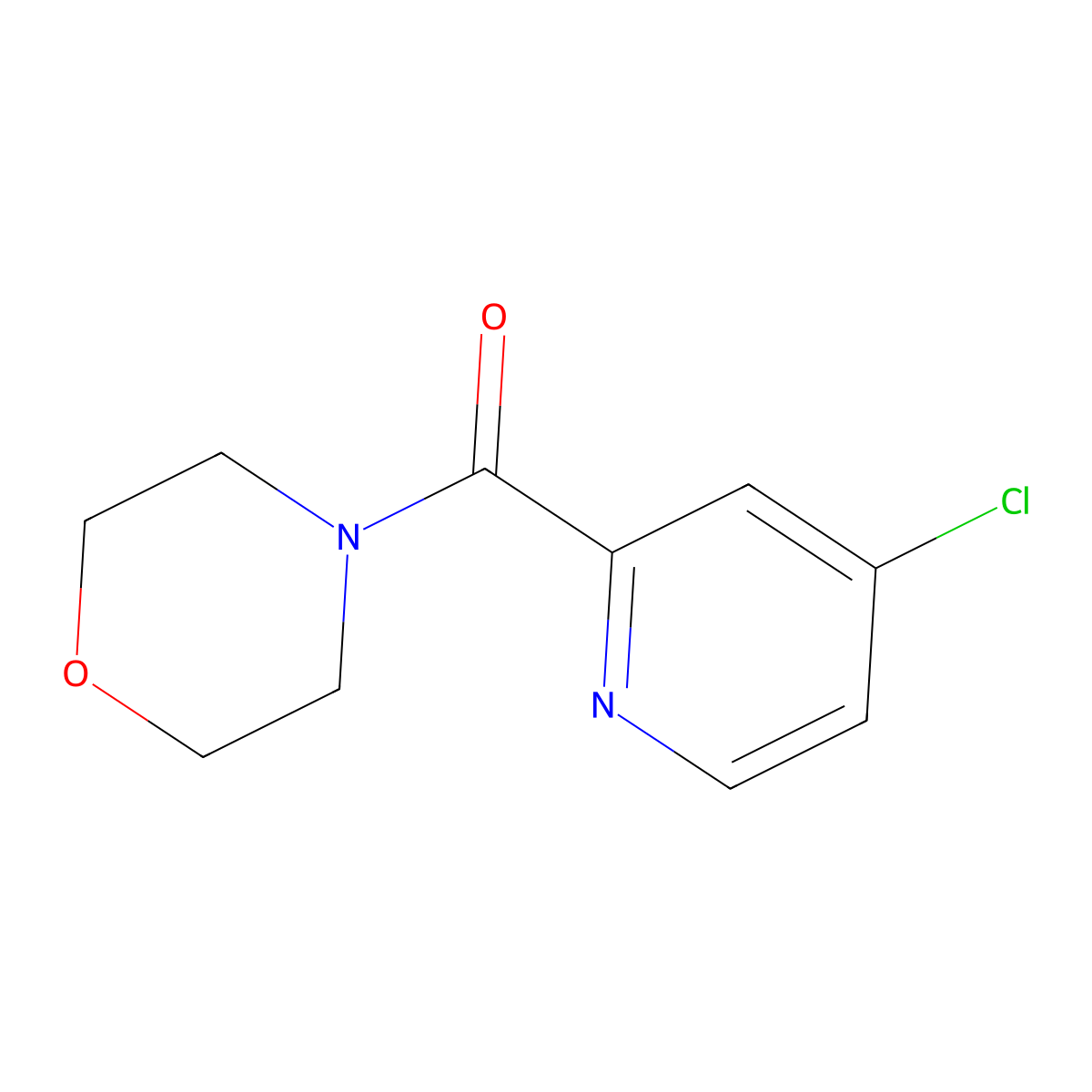 4-(4-Chloropyridine-2-carbonyl)morpholine molecular structure, CAS 1094306-26-9