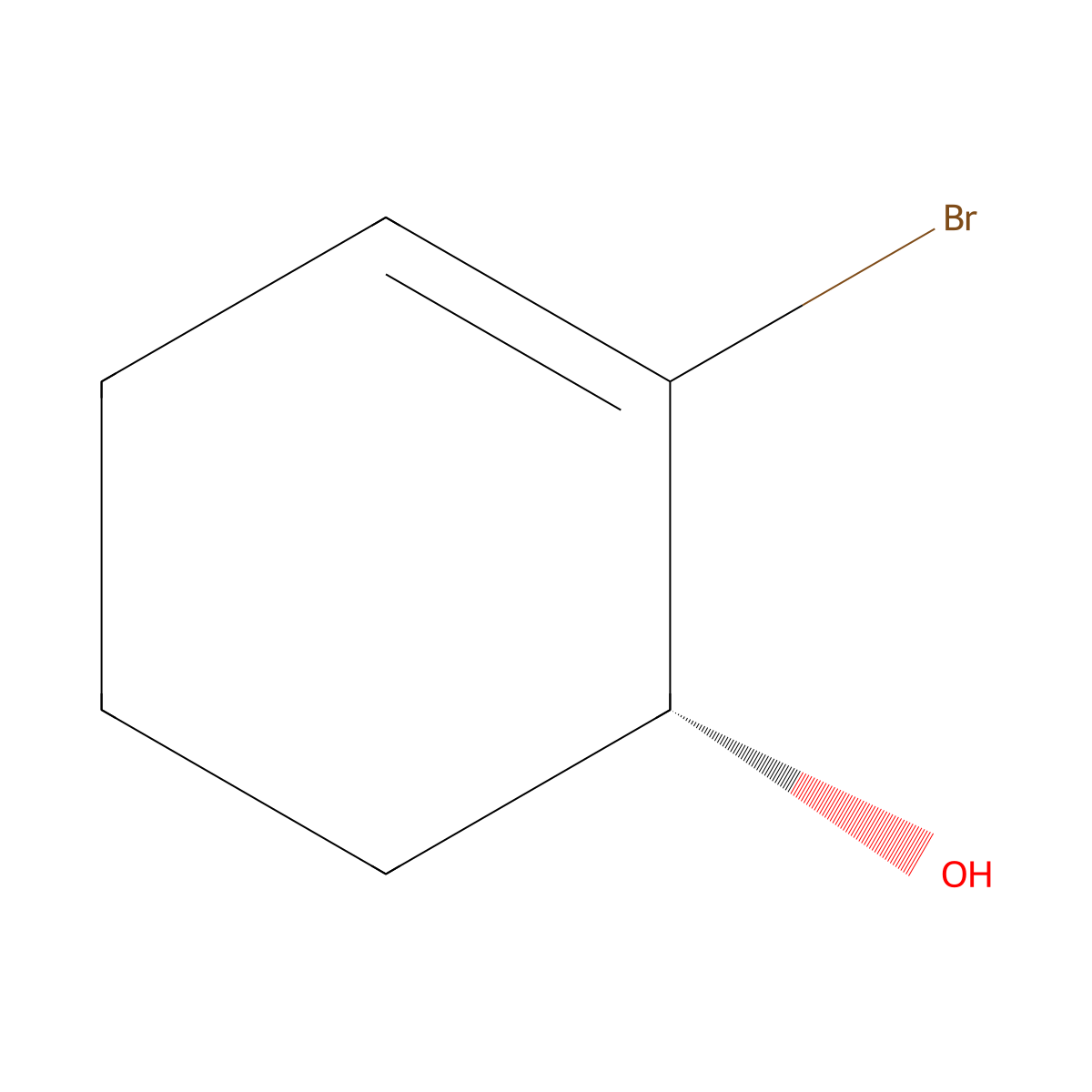 (1R)-2-Bromocyclohex-2-EN-1-OL molecular structure, CAS 109431-74-5