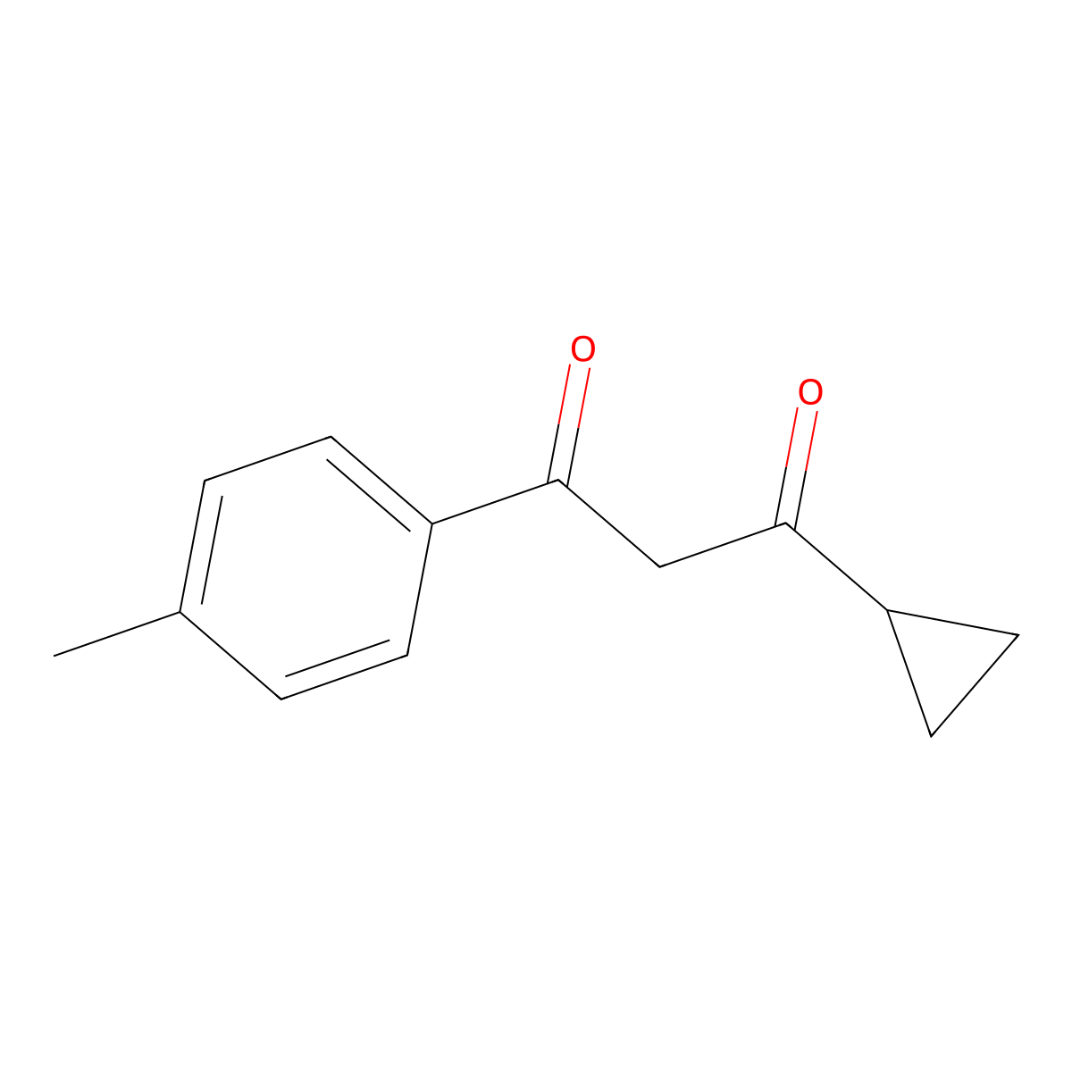 1-Cyclopropyl-3-(p-tolyl)propane-1,3-dione molecular structure, CAS 1094310-14-1