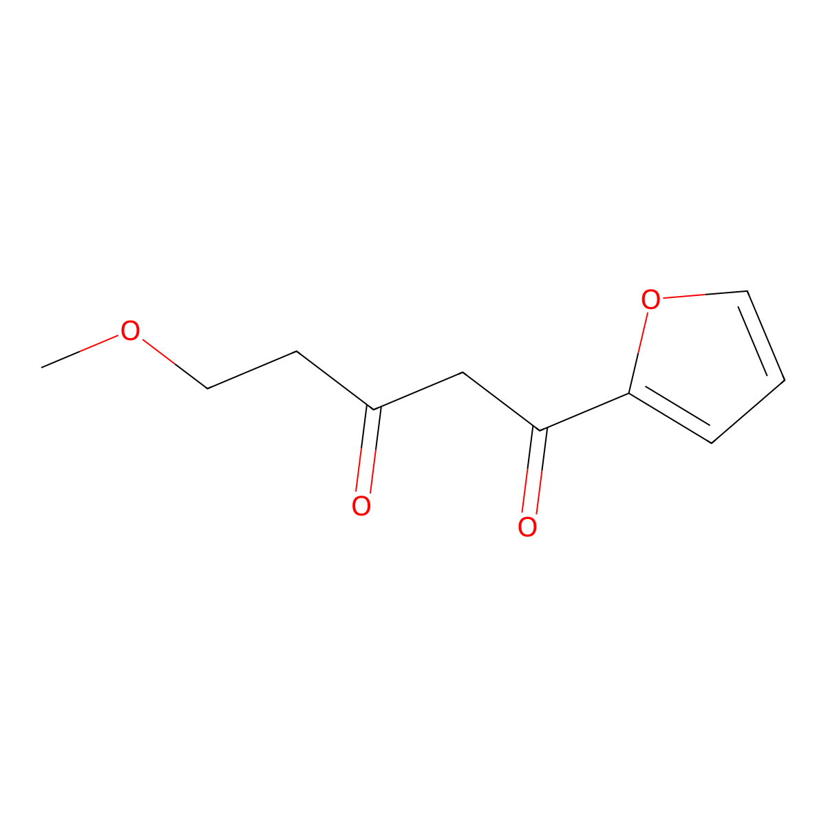1-(Furan-2-yl)-5-methoxypentane-1,3-dione molecular structure, CAS 1094310-60-7