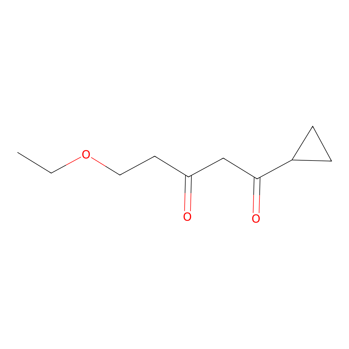 1-Cyclopropyl-5-ethoxypentane-1,3-dione molecular structure, CAS 1094310-64-1