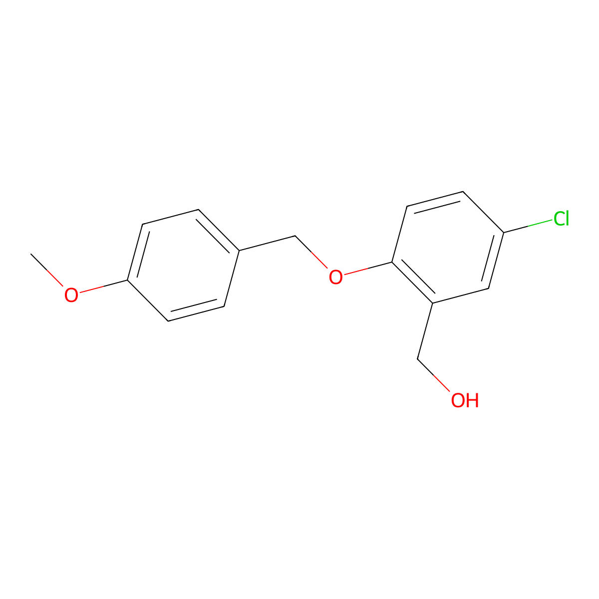 {5-Chloro-2-[(4-methoxybenzyl)oxy]phenyl}methanol molecular structure, CAS 1094310-91-4