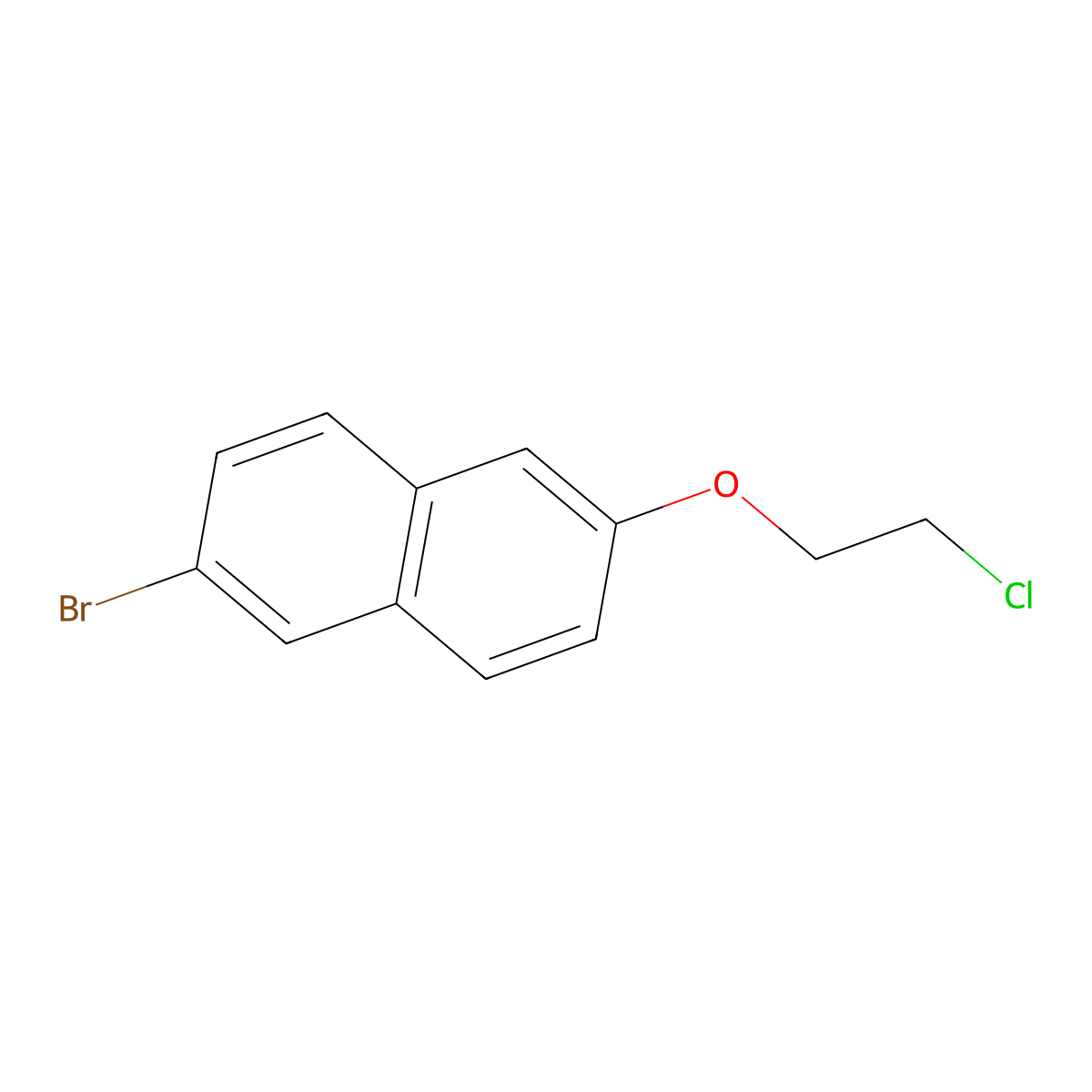 2-Bromo-6-(2-chloroethoxy)naphthalene molecular structure, CAS 1094313-51-5