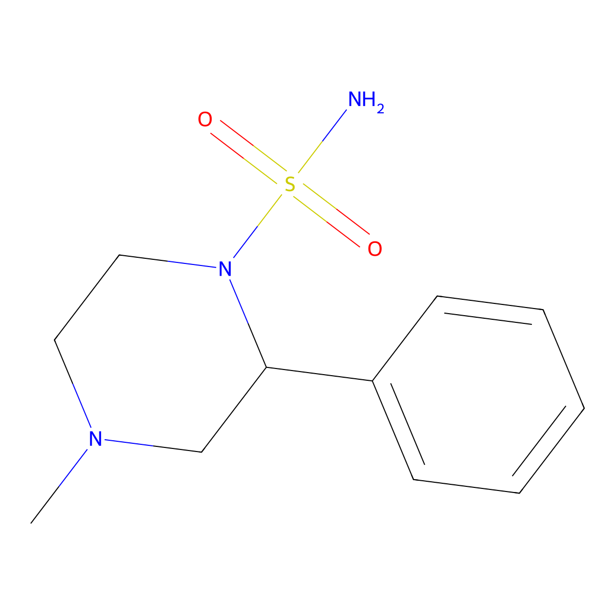 4-Methyl-2-phenylpiperazine-1-sulfonamide molecular structure, CAS 1094315-38-4