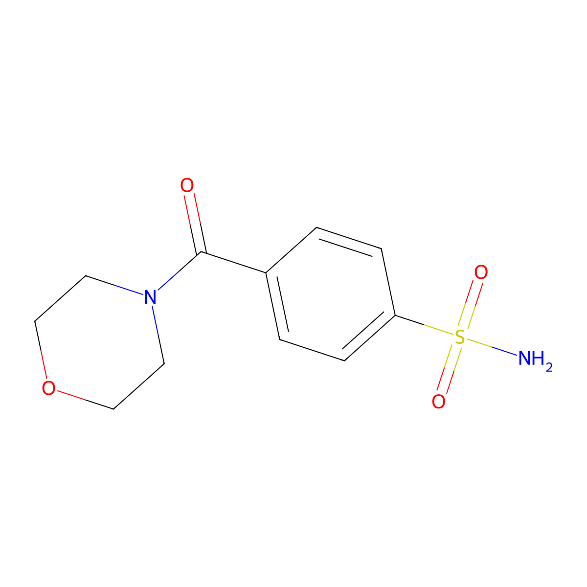 4-(Morpholine-4-carbonyl)benzene-1-sulfonamide molecular structure, CAS 1094316-69-4