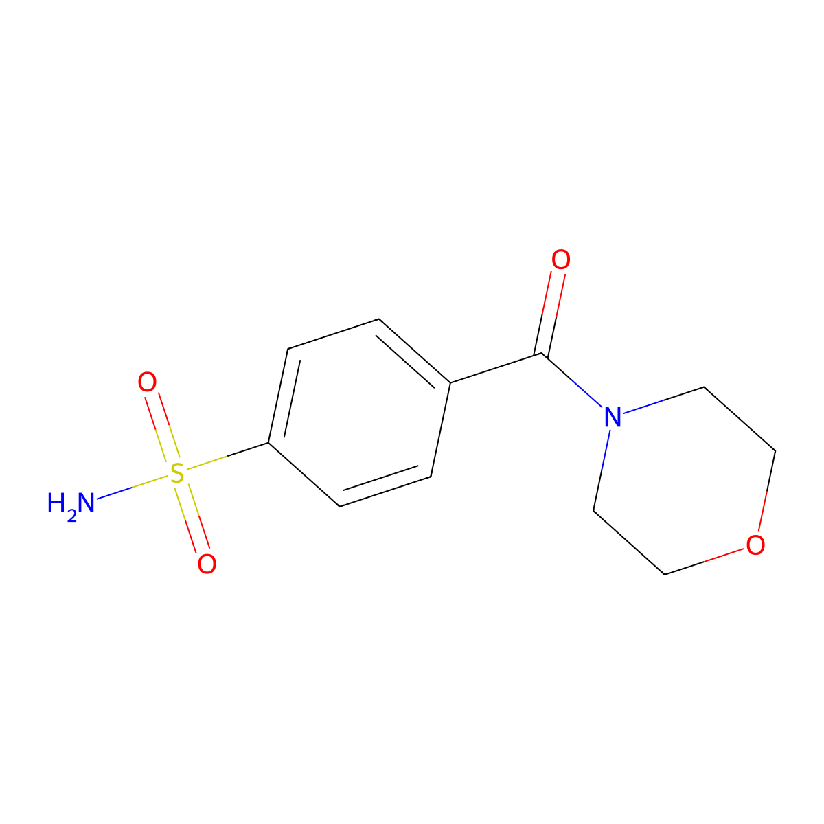 4-(Morpholine-4-carbonyl)benzene-1-sulfonamide molecular structure, CAS 1094316-69-4