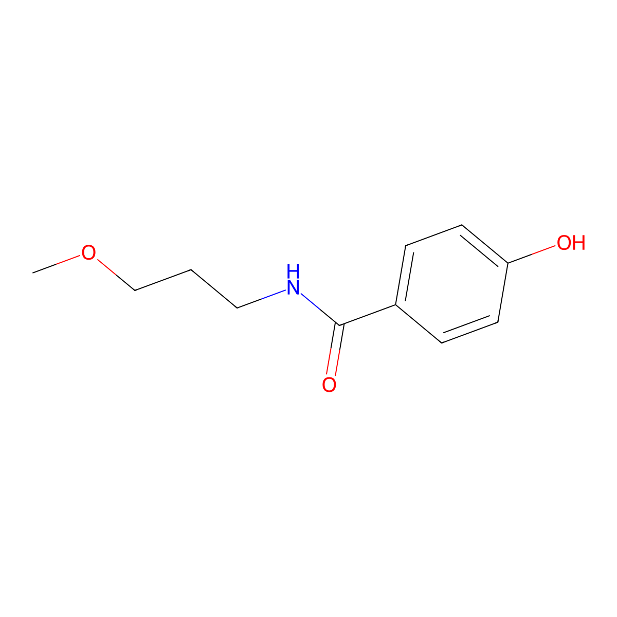 4-hydroxy-N-(3-methoxypropyl)benzamide molecular structure, CAS 1094317-11-9