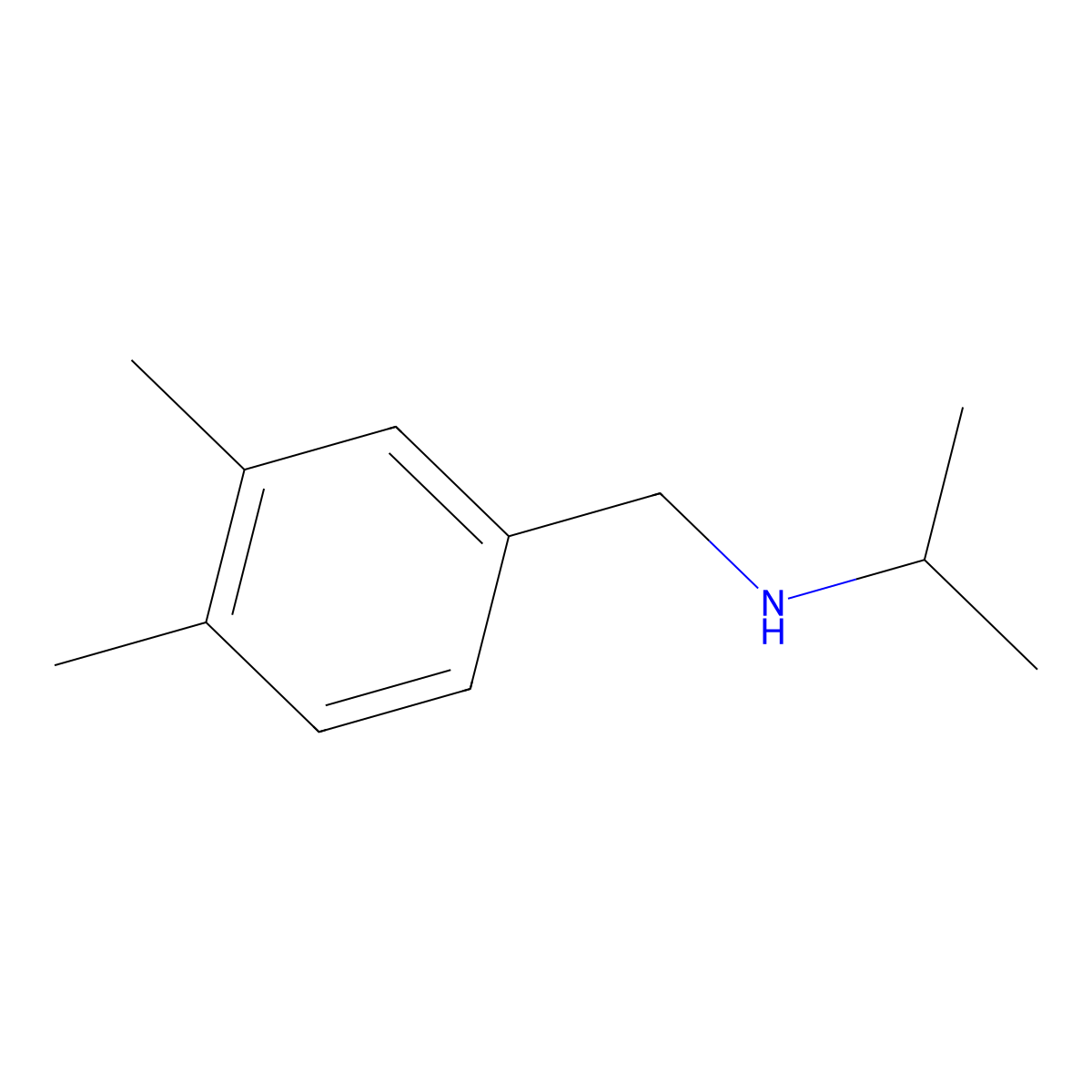 [(3,4-Dimethylphenyl)methyl](propan-2-yl)amine molecular structure, CAS 1094317-31-3