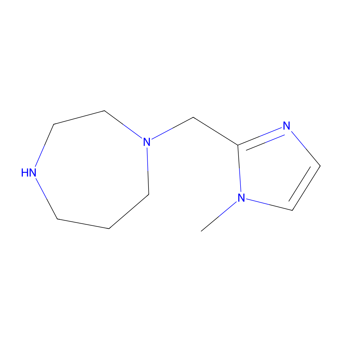 1-[(1-methyl-1H-imidazol-2-yl)methyl]-1,4-diazepane molecular structure, CAS 1094317-96-0