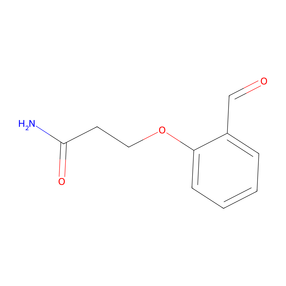3-(2-Formylphenoxy)propanamide molecular structure, CAS 1094323-06-4