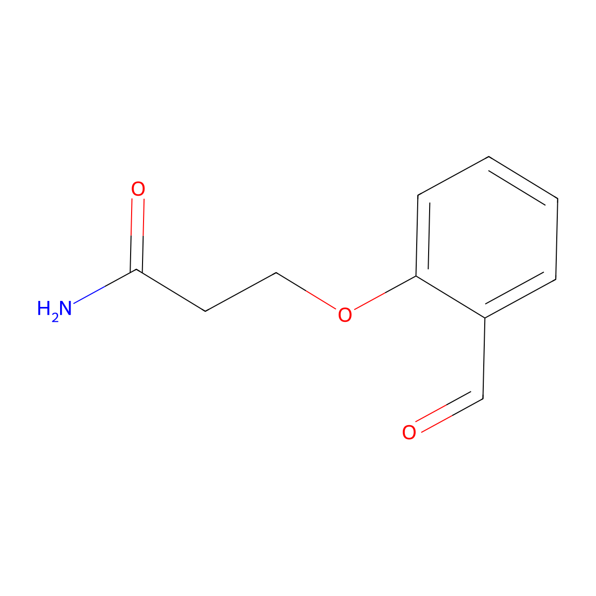 3-(2-Formylphenoxy)propanamide molecular structure, CAS 1094323-06-4