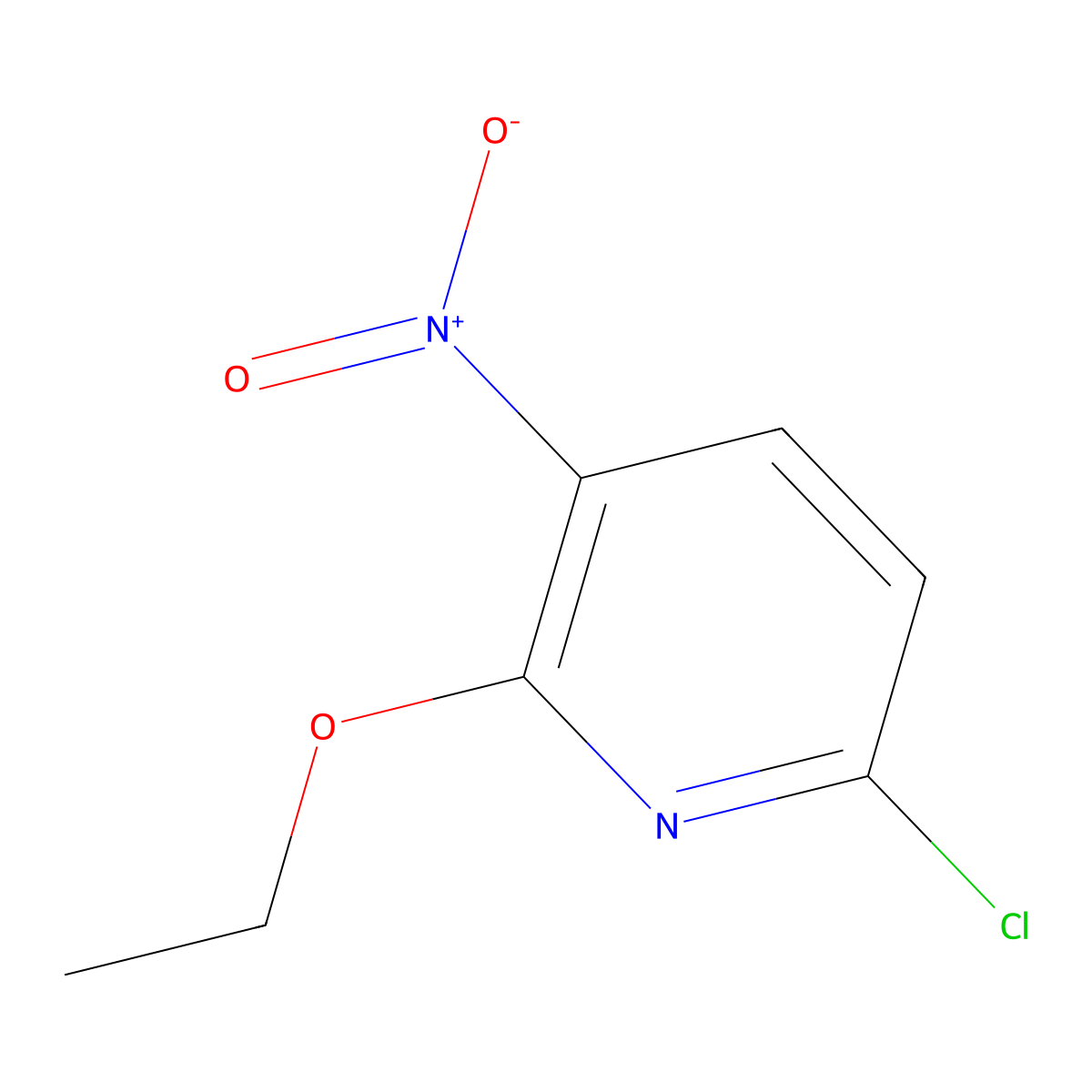6-Chloro-2-ethoxy-3-nitropyridine molecular structure, CAS 1094323-19-9