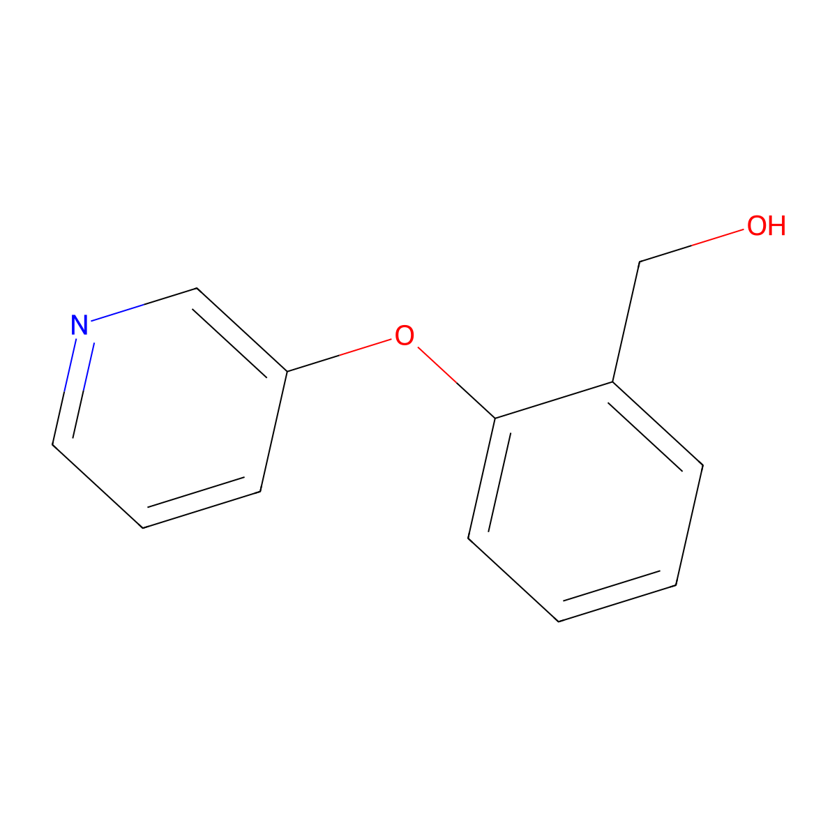 2-(3-Pyridinyloxy)benzenemethanol molecular structure, CAS 1094325-07-1
